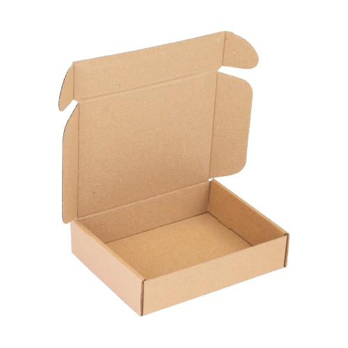 Box Mailer dengan tutup lipat dalam posisi terbuka